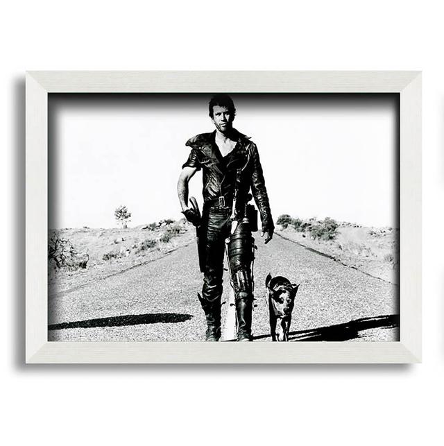 Akeba Mad Max Highway Walk with Dog B N W - Single Picture Frame Art Prints Brayden Studio on Productcaster.