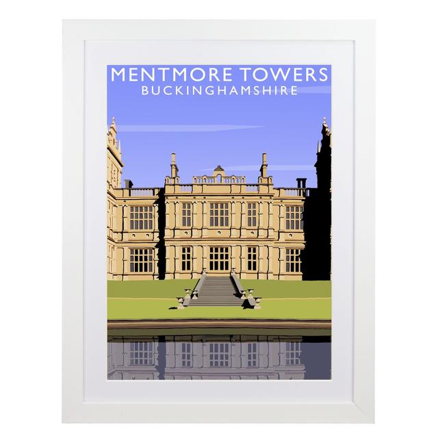 Mentmore Towers by Richard O'Neil - Print East Urban Home Size: 54 cm H x 44 cm W x 2.2 cm D, Format: White Wood Frame on Productcaster.