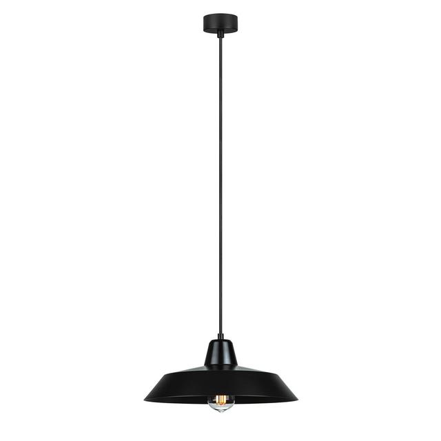 Cinco 1 - Light Black Dome Pendant Bulb Attack Shade Colour: Black on Productcaster.