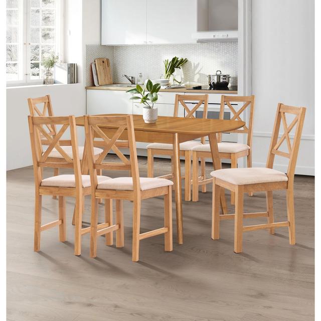 Donnay 6 - Person Dining Set Brambly Cottage on Productcaster.