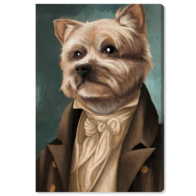 'Yorkie Gentlemen' Acrylic Painting Print on Canvas Oliver Gal Size: 38.1cm H x 25.4cm W on Productcaster.