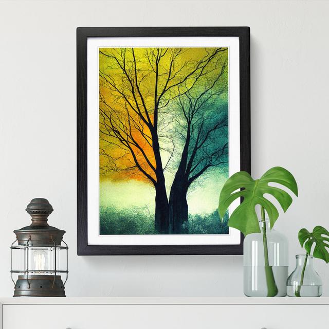 Tree Magic - Print Marlow Home Co. Size: 46cm H x 34cm W x 2cm D, Frame Option: Oak on Productcaster.