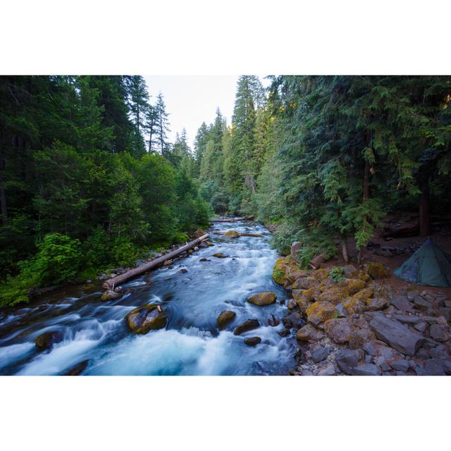 North Umpqua River Oregon - Wrapped Canvas Print Union Rustic Size: 81cm H x 122cm W x 3.8cm D on Productcaster.