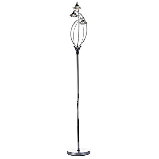 Greenhaw Novelty Floor Lamp Brayden Studio Base Finish: Polished Chrome on Productcaster.