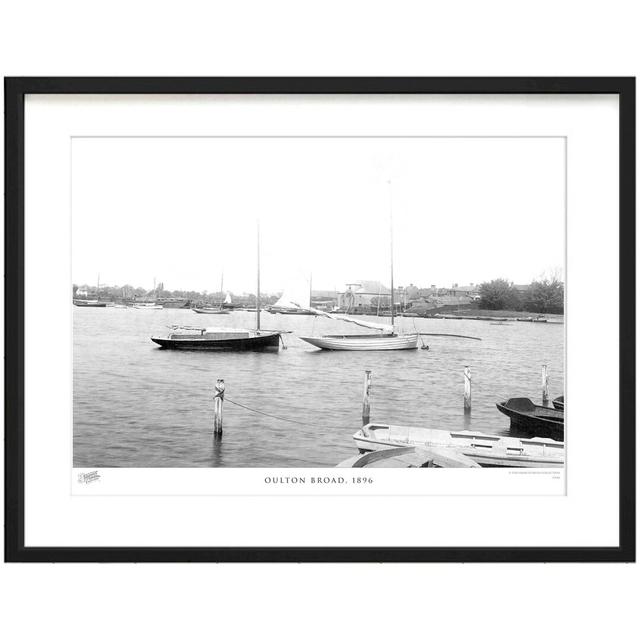 'Oulton Broad, 1896' by Francis Frith - Picture Frame Photograph Print on Paper The Francis Frith Collection Size: 40cm H x 50cm W x 2.3cm D on Productcaster.