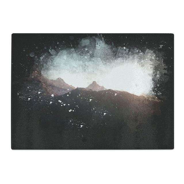 Tempered Glass Annapurna Circuit Trek in Nepal Paint Splash Chopping Board East Urban Home Size: 20 cm x 28.5 cm on Productcaster.