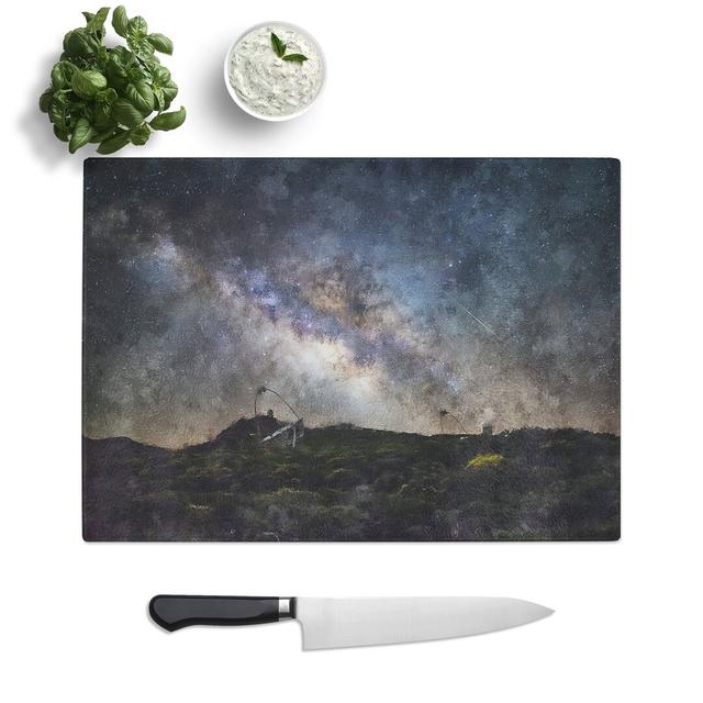 Stars over Telescopes in Las Palmas Chopping Board East Urban Home Size: 0.4cm H x 20cm W x 28.5cm L on Productcaster.