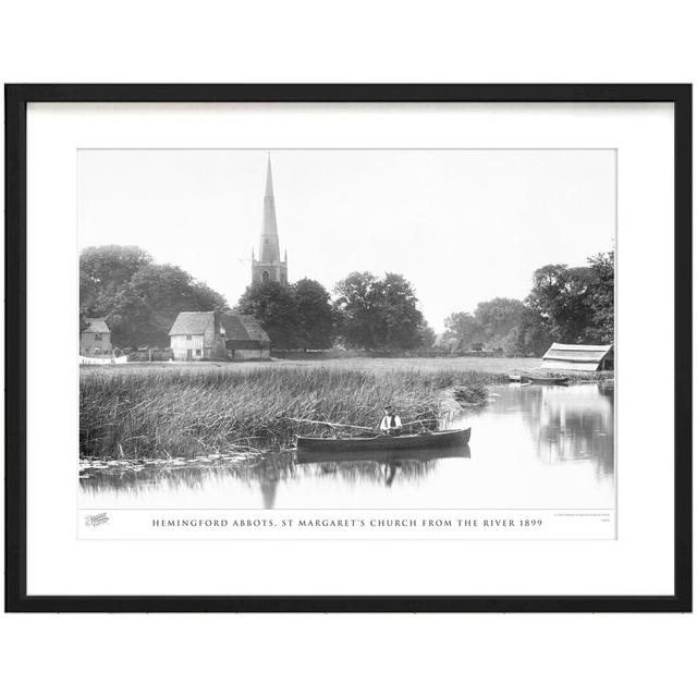 'Hemingford Abbots, St Margaret's Church From the River 1899' by Francis Frith - Picture Frame Photograph Print on Paper The Francis Frith Collection on Productcaster.