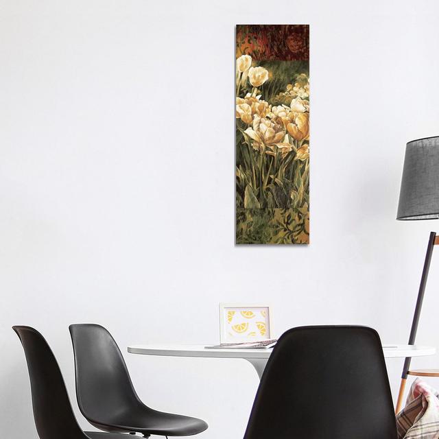 Summer Garden I - Wrapped Canvas Panoramic Painting Rosalind Wheeler Size: 121.92cm H x 40.64cm W x 1.91cm D on Productcaster.