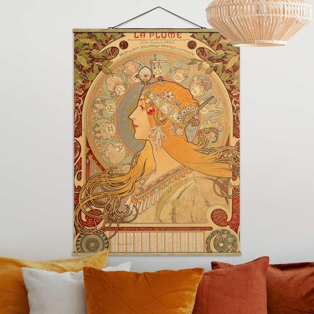 Grafikdruck Signs of the Zodiac von Alfons Mucha Rosalind Wheeler Maße: 133,5 cm H x 100 cm B x 0,3 cm T on Productcaster.