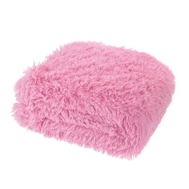 Cuddly Faux Fur 150x200cm Throw Catherine Lansfield Colour: Candy on Productcaster.