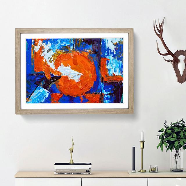 Abstract Art Painting Vol.265 by S.Johnson - Picture Frame Painting Print East Urban Home Frame Option: Oak Framed, Size: 27cm H x 36cm W x 2cm D on Productcaster.