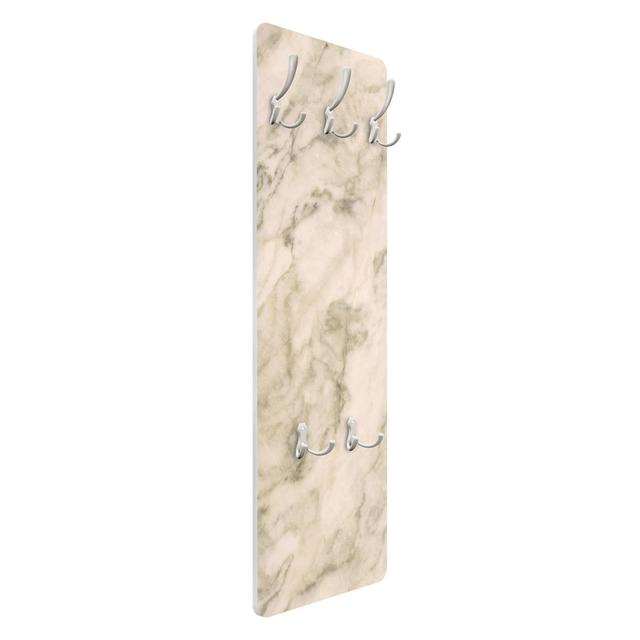 Mattson 5 - Hook Wall Mounted Coat Rack in Cream/Beige East Urban Home on Productcaster.