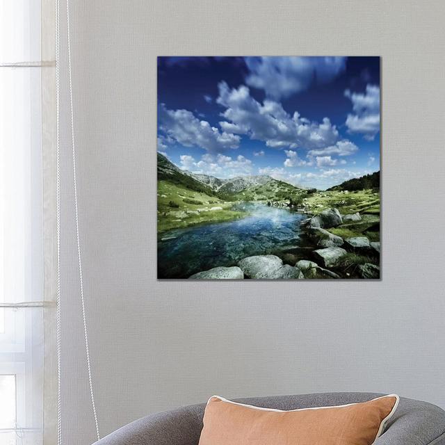 Small Stream In The Mountains Of Pirin National Park, Bansko, Bulgaria by Evgeny Kuklev - Wrapped Canvas Gallery-Wrapped Canvas Giclée Alpen Home Size on Productcaster.