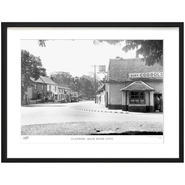 'Claydon, Main Road C1955' by Francis Frith - Picture Frame Photograph Print on Paper The Francis Frith Collection Size: 28cm H x 36cm W x 2.3cm D on Productcaster.