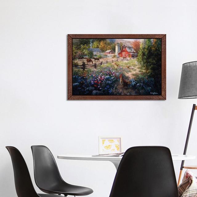 'Grazing the Fertile Farmland' by Nicky Boehme - Floater Frame Painting Print on Canvas Astoria Grand Size: 101.6cm H x 152.4cm W x 3.81cm D, Frame Op on Productcaster.