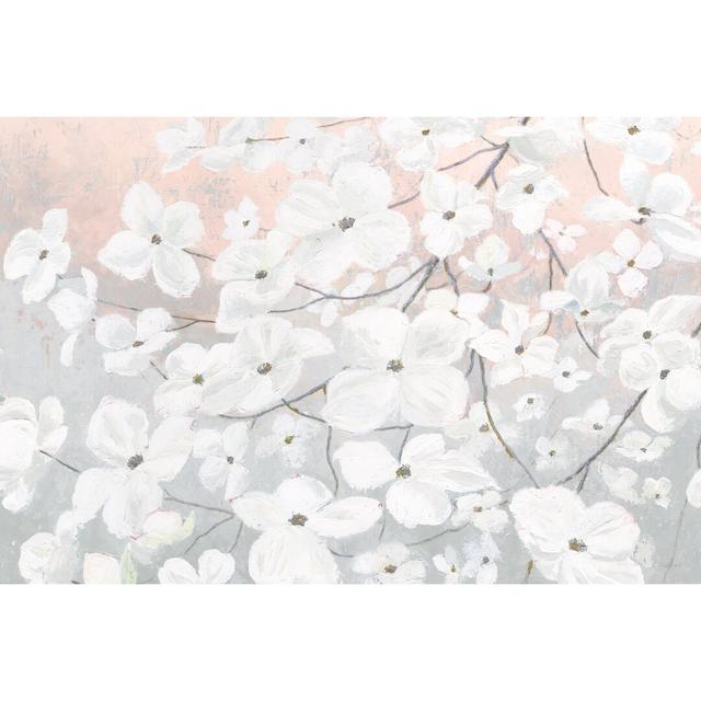 Bringing in Blossoms Blush by James Wiens - Wrapped Canvas Painting Print Rosalind Wheeler Size: 81cm H x 122cm W on Productcaster.