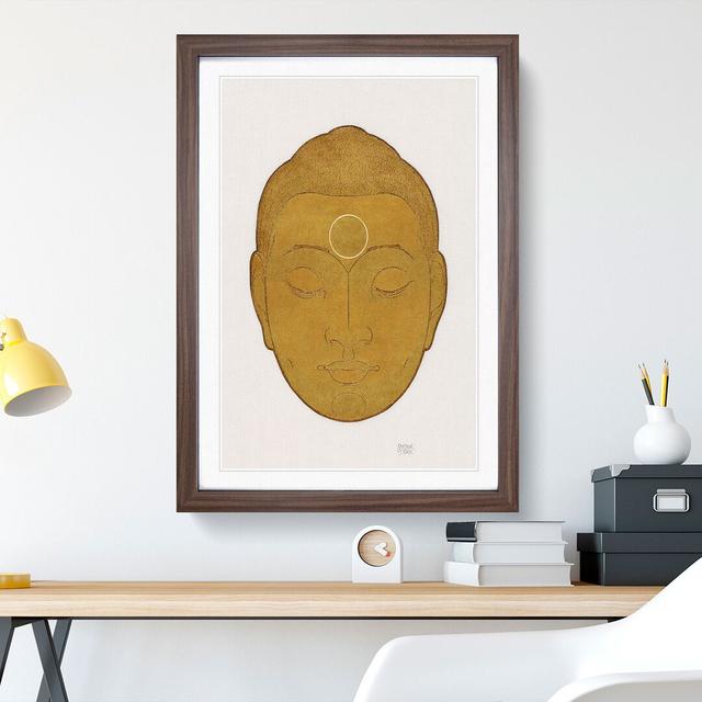 Head of Buddha Vol.1 by Reijer Stolk - Picture Frame Painting East Urban Home Size: 36cm H x 27cm W x 2cm D, Frame Option: Walnut Framed on Productcaster.