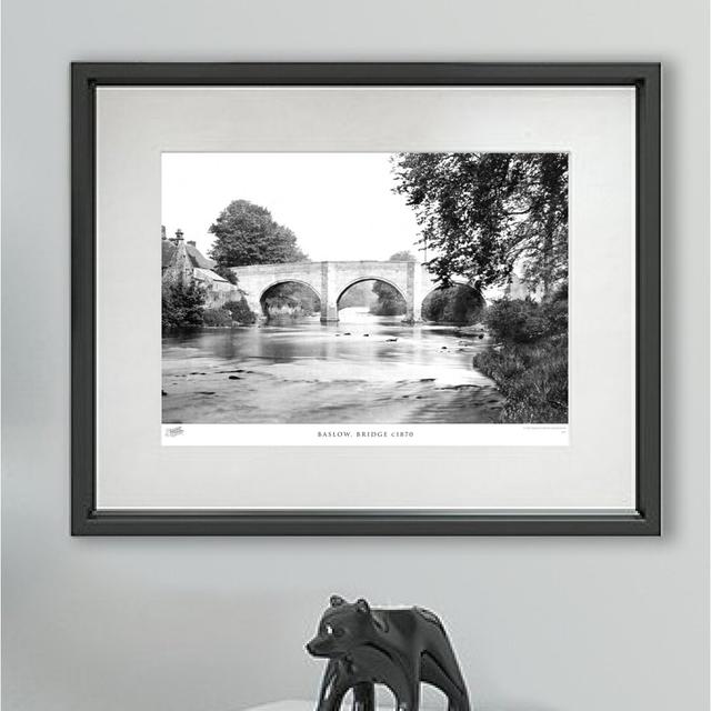 Baslow, Bridge C1870' - Picture Frame Photograph Print on Paper The Francis Frith Collection Size: 40cm H x 50cm W x 2.3cm D on Productcaster.