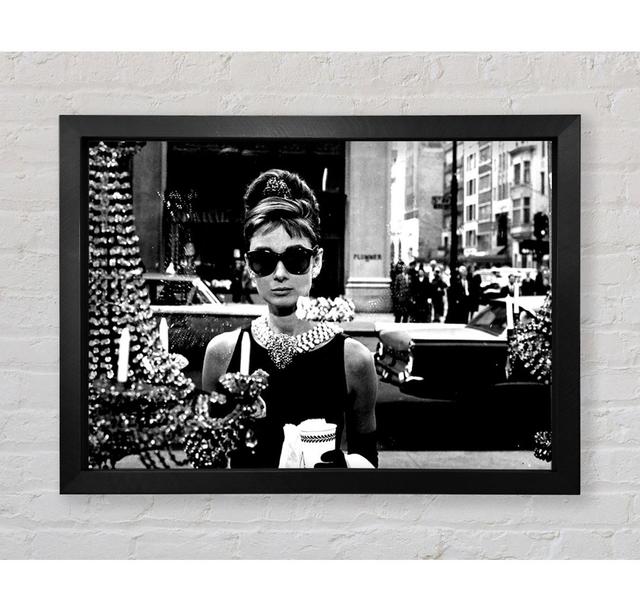 Audrey Hepburn Sunglasses Framed Print 17 Stories Size: 84.1cm H x 118.9cm W on Productcaster.