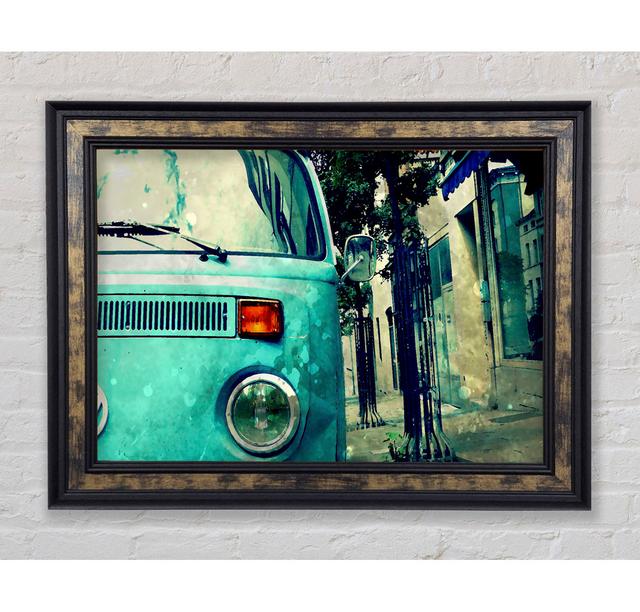 Retro Vw Camper Van - Print Bright Star Size: 100cm H x 141.4cm W x 8cm D on Productcaster.