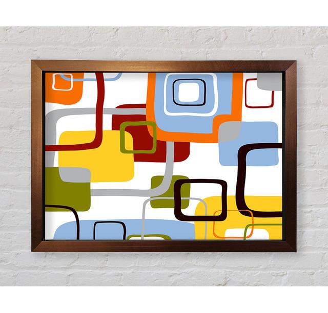 All Squared In Framed Print Ivy Bronx Size: 84.1cm H x 118.1cm W x 3.4cm D, Format: Bronze Framed Paper on Productcaster.