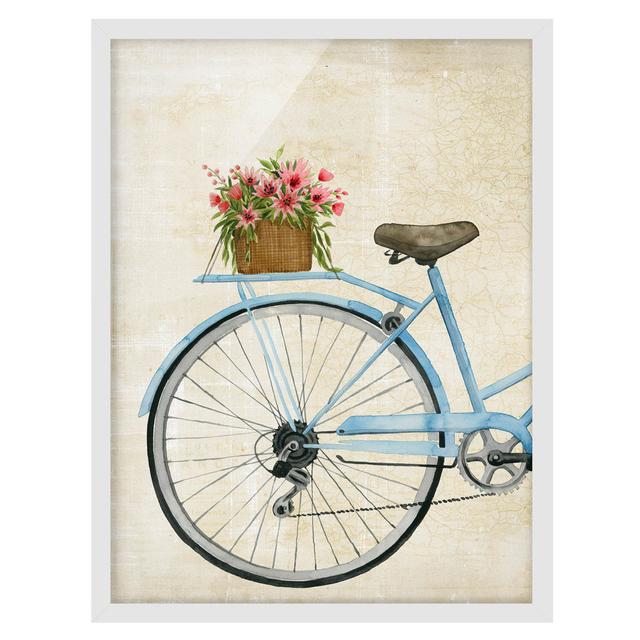 Flower Courier II - Picture Frame Painting Rosalind Wheeler Frame Option: White Framed, Size: 100cm H x 70cm W x 2cm D on Productcaster.