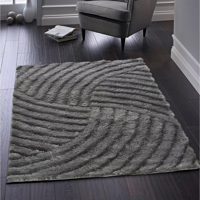 Georgia Hand Tufted Charcoal Rug Mercer41 Rug Size: Rectangle 80 x 150cm on Productcaster.