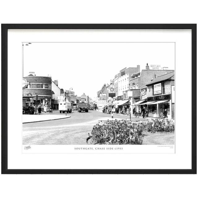 'Southgate, Chase Side C1955' by Francis Frith - Picture Frame Photograph Print on Paper The Francis Frith Collection Size: 40cm H x 50cm W x 2.3cm D on Productcaster.