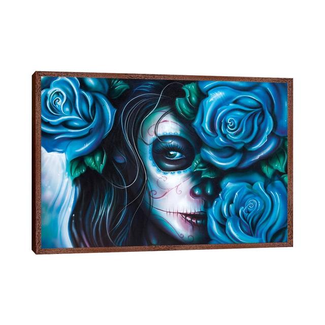 Skull Girls by Derek Turcotte - Painting on Canvas East Urban Home Size: 45.72cm H x 66.04cm W x 3.81cm D, Frame Option: Brown Framed on Productcaster.