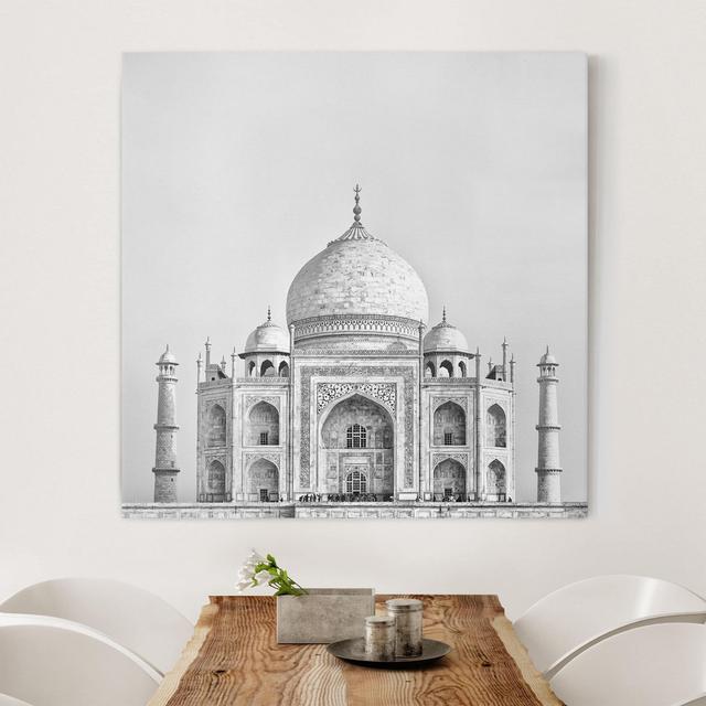 Leinwandbild Taj Mahal in Grau Rosalind Wheeler Format: 330 g/m² Recycled Canvas, Größe: 70 cm H x 70 cm B on Productcaster.