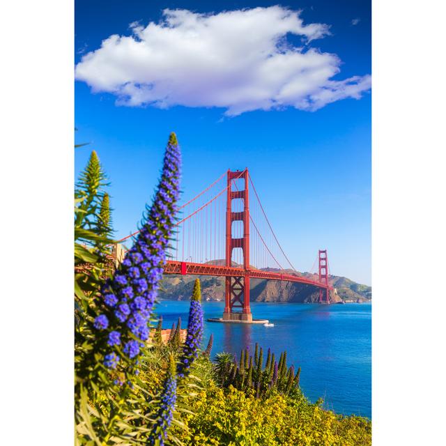 Perpetue Golden Gate Bridge by Lunamarina - Wrapped Canvas Print Latitude Run Size: 30cm H x 20cm W x 3.8cm D on Productcaster.