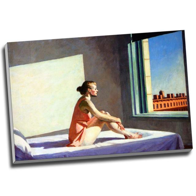 Morning Sun by Edward Hopper - Wrapped Canvas Art Prints Panther Print on Productcaster.