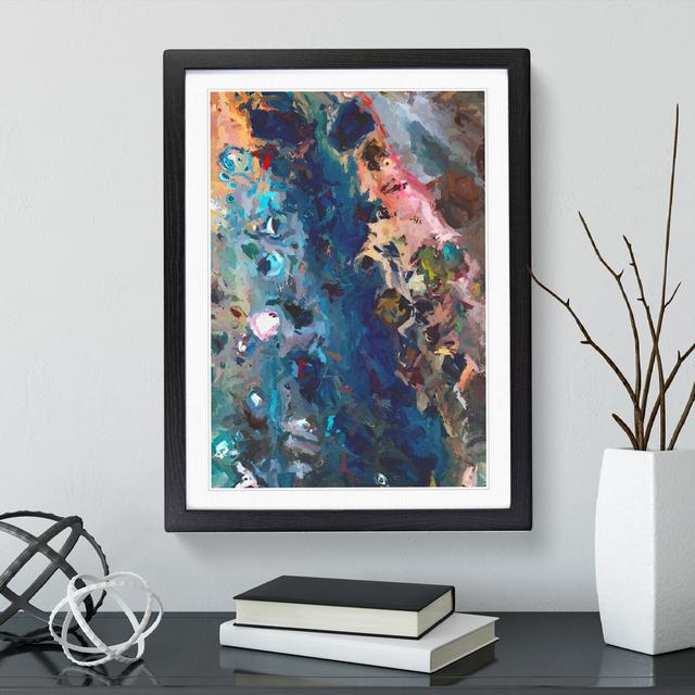 Beauty of Nature Abstract - Picture Frame Painting Metro Lane Size: 46cm H x 34cm W x 2cm D, Frame Colour: Black Framed on Productcaster.