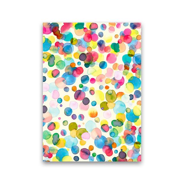 Watercolor Colorful Drops - Print 17 Stories Frame Option: No Framed, Size: 59.4cm H x 42cm W x 4cm D on Productcaster.