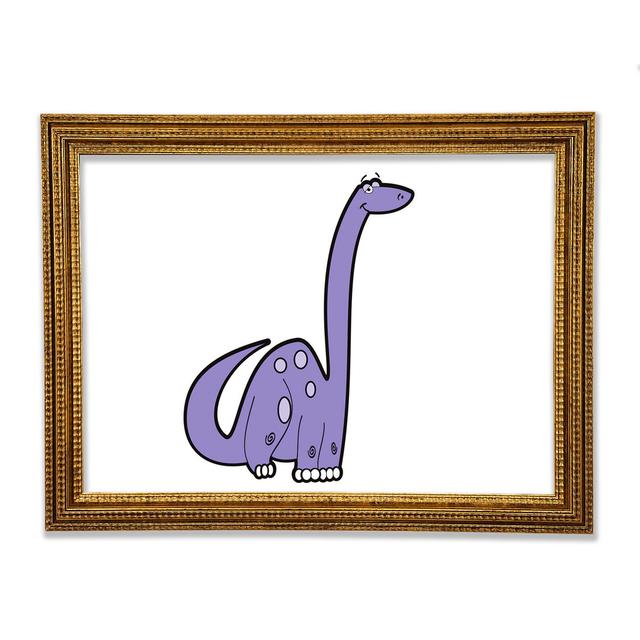 Tall Dinosaur White - Single Picture Frame Art Prints Bright Star Size: 84.1cm H x 118.9cm W x 3cm D, Colour: White on Productcaster.