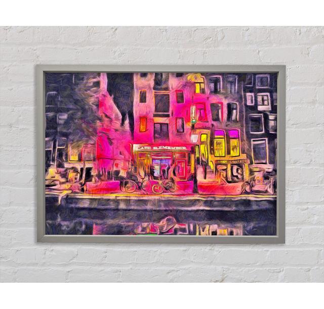 Remember Cafe Framed Print Marlow Home Co. Size: 59.7cm H x 84.1cm W x 3.3cm D on Productcaster.