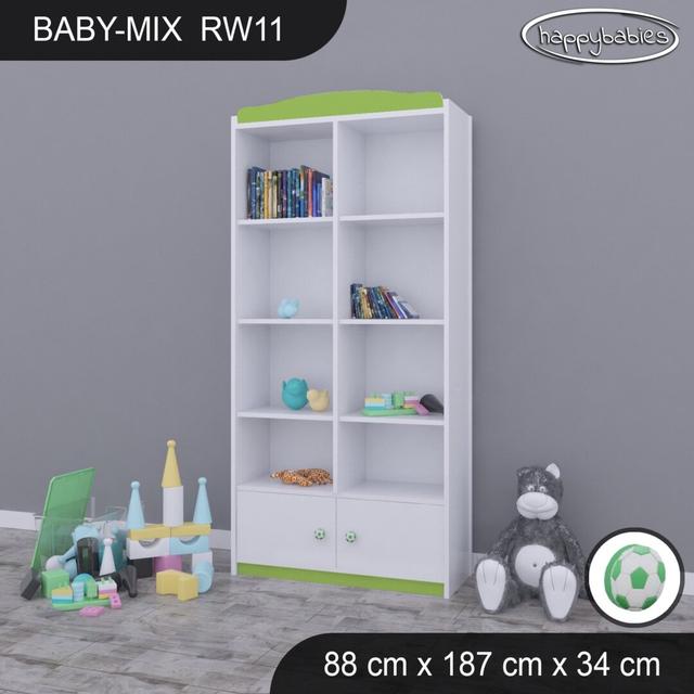 Baby Mix 187cm H X 88cm W Kids Cube Happy Babies Colour: Green on Productcaster.