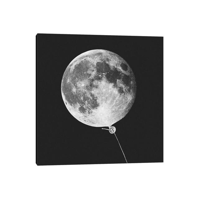 Moonballoon von Jonas Loose - Galerie-umwickelte Leinwand Giclée auf Leinwand Ebern Designs Format: Leinen, Größe: 45,72 cm H x 45,72 cm B x 3,81 cm T on Productcaster.