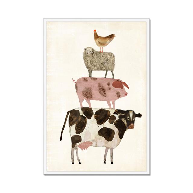 Barnyard Buds IV by Victoria Borges - Wrapped Canvas Painting Print Three Posts Size: 80cm H x 55cm W, Format: White Framed Paper Print on Productcaster.