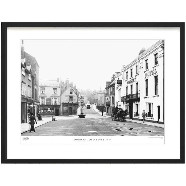 'Durham, Old Elvet 1914' by Francis Frith - Picture Frame Photograph Print on Paper The Francis Frith Collection Size: 28cm H x 36cm W x 2.3cm D on Productcaster.