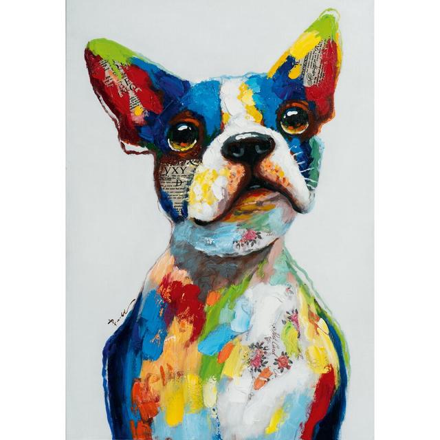 Fun, Colourful Dog. - Painting on Canvas East Urban Home on Productcaster.