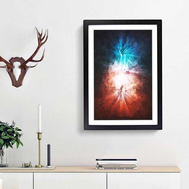 Blast of Light in Abstract - Picture Frame Graphic Art Print East Urban Home Frame Option: Black Framed, Size: 48cm H x 36cm W x 2cm D on Productcaster.