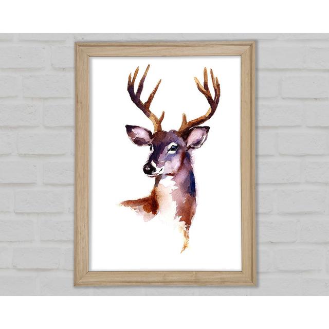 Female Deer Framed Print Union Rustic Size: 59.7cm H x 42cm W x 1.5cm D on Productcaster.