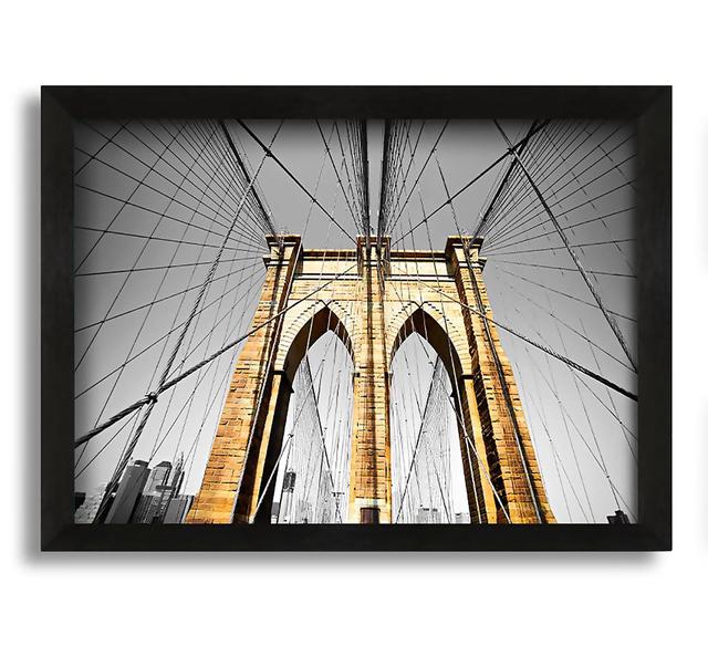 Brooklyn Bridge - Picture Frame Photograph on Canvas Latitude Run on Productcaster.