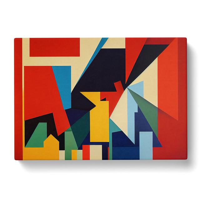 Suprematism Modern Art Vol.5 Abstract - Wrapped Canvas Print Metro Lane Size: 40cm H x 60cm W x 3cm D on Productcaster.