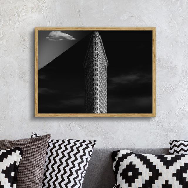 Flatiron Building - Picture Frame Graphic Art Ebern Designs Frame Option: Brown Framed, Size: 70cm H x 100cm W x 2cm D on Productcaster.