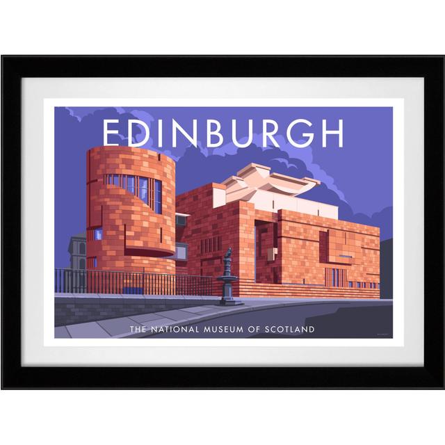 Edinburgh 2 by Stephen Millership- Graphic Art Print on Paper George Oliver Frame Options: Black, Size: 44cm H x 54cm W x 2.2cm D on Productcaster.