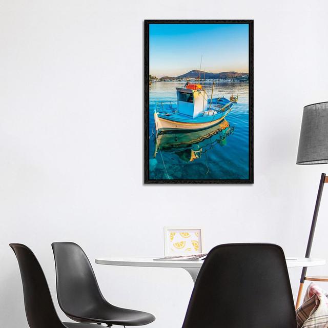 Patmos II by Nejdet Duzen - Gallery-Wrapped Canvas Giclée on Canvas Longshore Tides Format: Black Framed, Size: 101.6cm H x 66.04cm W x 3.81cm D on Productcaster.