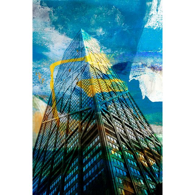 Hancock Building, Chicago by Sisa Jasper - Wrapped Canvas Print Ebern Designs Size: 76cm H x 51cm W on Productcaster.